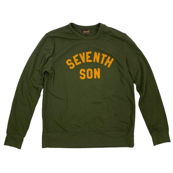 Anomaly Mens Sweater Large Green Pullover Crewneck Graphic Streetwear - Picture 1 of 4